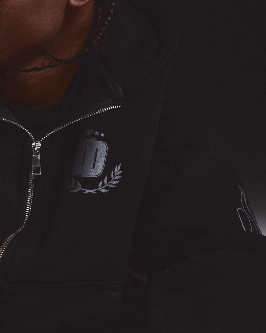 DD black zip up